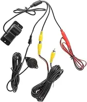 2 in 1 Sound Alarm Car Parking Cam Kit Car Reverse Backup Video Parking Sensor Radar System 170°