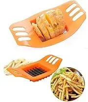 Potato Slicer and Vegetable Fruit Chopper Blades Kitchen Tool for Easy Cutting of Potatoes Fruits and Vegetables and Efficient Food Preparation Random Color