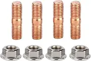M10x1.50 Turbo Stud Kit, High Strength Turbo Stud Kit Flange Nuts T3 T4 T6 Head Bolt Kit for Fasten Turbo and Manifolds