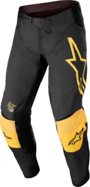 Alpinestars Techstar Quadro Pants Black/yellow/tangerine Sz 30 3721122-1540-30