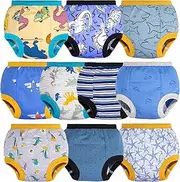 [BIG ELEPHANT] Toddler Potty Training Pants - Baby Boys Cotton Toilet Training Underwear 10 Pack