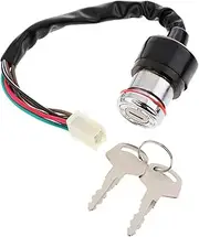 Ignition Key Switches for Suzuki GN 125 Scooter Universal Motorcycle Ignition Switch Key 6 Wire ATV Ignition Switch+Key Set Ignition Barrel Key Switch