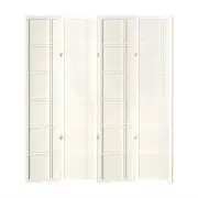 Room Divider Screen Privacy Wood Dividers Stand 4 Panel Nova White