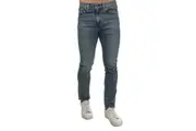 Levis Mens 510 Super Worn Leather Patch Skinny Jeans (Blue) - UTGT2186