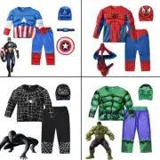 Marvel Superhero Cosplay Costume for Kids | Hulk, Captain America, Spiderman | H