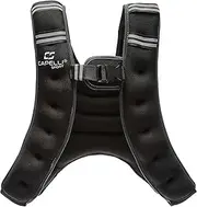 Capelli Sport Running Weighted Vest, Neoprene Adjustable Weighted Vest for Men and Women, Black/Grey, 20 lbs