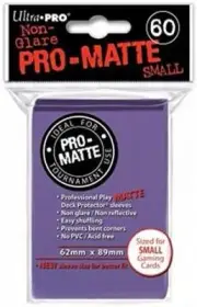 Ultra Pro 84269 Matte Card Sleeves62mm89mm ,Purple
