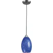 TrulyCoastal 31511-SNS Block Island Mini Pendant Satin Nickel