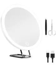 Fresh Fab Finds 30X Magnifying Mirror with 3 Color Lights
