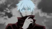 Anime satoru gojo boys jujutsu kaisen eyes glowing cyan Playmat Gaming Mat Desk