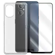 Crystal Clear TPU Case + Tempered Glass Screen Protector for OnePlus Nord N20 5G