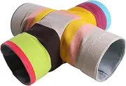 Small Pet Tunnel Guinea Pig Toys Ferret Play Tunnels Tubes for Hamster Hedgehog Four Way