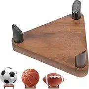Ball Display Stand - Soccer Holder Rack, Desktop Sports Stand | Non Slip Space Saving Ball Organizer, Multi-Purpose Sphere Mount with Base for Bedroom, Studio, Offices, Shelf Decor Use
