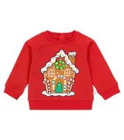 [Stella McCartney Kids] Stella McCartney Kids Baby printed cotton jersey sweatshirt M 24 red