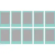 Fujifilm INSTAX Mini Blue Frame Film - 10 Pack