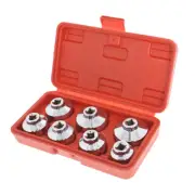 LABLT 7 Oil Filter Cartridge Socket Wrench Hex Key Metric 24/27/29/30/32/36/38mm