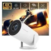 4K Mini Projector WiFi 6 & BT 5.0 1080P, 180° Rotatable Auto Keystone Android 11
