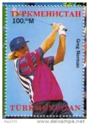 TURKMENISTAN -GOLF - GOLFERS OF THE CENTURY - GREG NORMAN