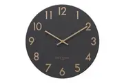 JONES Charcoal 60cm Silent Wall Clock by One Six Eight London