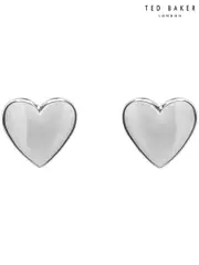 Ted Baker Silver Tone HARLY: Tiny Heart Stud Earrings (D09157) | $58