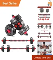 3-in-1 Adjustable Dumbbells Set for Home Gym - Compact and Lightweight Fitness