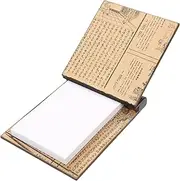 NUOBESTY Retro Style Wooden Legal Pad Notebook 2023 Calendar Novelty Vintage Notebook Travel Journal Creative Writing