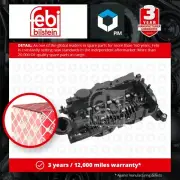 Rocker Cover fits MINI CLUBMAN ONE F54 1.5D 2015 on B37C15A 11128511342 Febi New