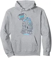 [STAR WARS] R2-D2 Beep Boop Bzzt Portrait Pullover Hoodie