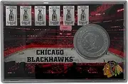 Highland Mint NHL Chicago Blackhawks 6" x 4" Stadium Challenge Coin With Protector, One Size, Team Colors