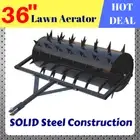 Lawn Aerator 36" Spike Plug Core Aeration Grass Scarifier tow behind ATV Ride on