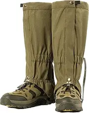 [Generic] Leg Gaiters for Men,Waterproof Hiking Boots Adjustable Leg Gaiters | Lightweight Hunting Shoes Gaiters for Hunting, Hiking, Mountaineering