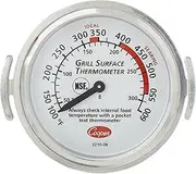 Cooper 3210-08 Surface Grill Thermometer, Dial, 50-300 Degrees, NSF