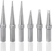 Yakamoz 6PCS ET Series Soldering Iron Tips Kit Lead-Free Solder Iron Tip Welding Head Tool for WE1010NA WES51 WES50 PES51 PES50 WEP70 EC1002 EC1201A