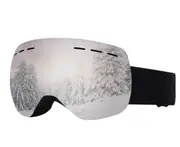 02 Outdoor Snow Blind Ski Goggles Windproof Sand Climbing Goggles (Silver)