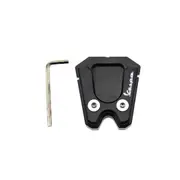 Motorcycle Kickstand Foot Side Stand Enlarge Extension Pad For Vespa Gts Gtv BLACK COLOUR
