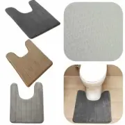 Quick Drying Coral Fleece Non Shedding Toilet Floor Mat Bath Pedestal Pad