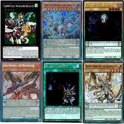 Yugioh Dracoslayer Magician Pendulum 2024 Deck - Ignis Phoenix Majesty Pegasus