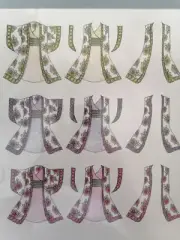 A4 DECOUPAGE/PAPER TOLE Sheets for Cardmaking - Kimono, patterned