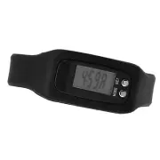 (Black)Walking Step Counter For Men Women Smart Bracelet Watch Wristband HG