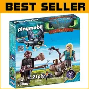 How to Train Your Dragon III Hiccup & Astrid Figures with Baby Dragon Toy Set