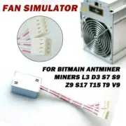2Pcs 4Pin Fan Simulator for Bitmain Antminer L3 D3 S7 S9 Z9 S17 T15 T9 V9 Miners