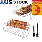 BBQ Grill Rust-proof Baking Shelf Barbecue Tools Air Fryer Accessories (B)