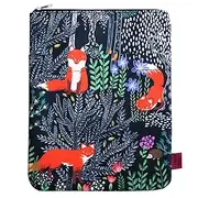Fox Forest Book Sleeve,Book Protector Book Covers for Paperbacks, Book Sleeves with Zipper, 11 X 8.5 Inch, Fox Gifts for Girls