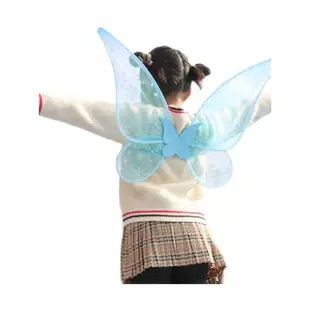 新款圣誕節白雪花大人兒童仙女精靈蝴蝶奇妙仙子天使翅膀表演道具