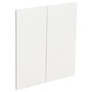 Kaboodle Gloss White Modern Corner Base Cabinet Doors - 2 Pack - Modern