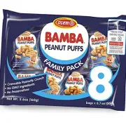 Osem Bamba Peanut Snacks for the Family - All Natural Peanut Puffs (Pack of 8...