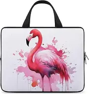 Laptop Case Sleeve Shockproof Computer Carrying Bag Flamingo Watercolor Notebook Case Cover Laptop Bag Water Resistant Computer Cases Tablet Briefcase for Travel Business 12 Inch