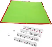 Vaguelly Portable Mahjong Tiles Mini Mahjong Sets for Home Travel Entertainment Sturdy