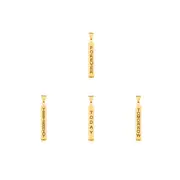 9ct Gold Longevity Bar Pendant