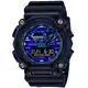 CASIO 卡西歐 GA-900VB-1A / G-SHOCK 虛擬科幻設計雙顯腕錶 / 科幻藍 49.5mm